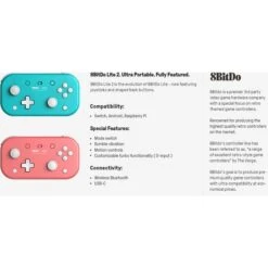 8BitDo Lite 2 Pink, Gamepad -HPP Computer Geschaft 8BitDo Lite 2 Pink Gamepad@@1852144 10