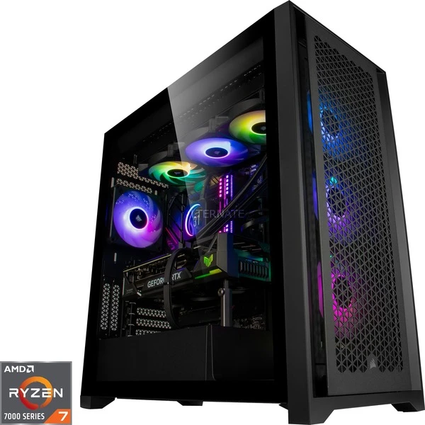 ALTERNATE Gaming-PC ICUE Edition • RTX 4070 Ti • AMD Ryzen™ 7 7800X3D • 32 GB RAM