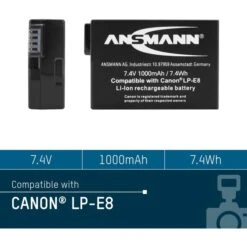 Ansmann A-Can LP-E8, Kamera-Akku -HPP Computer Geschaft Ansmann A Can LP E8 Kamera Akku@@251524 4