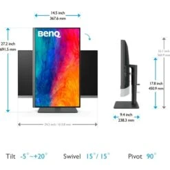 BenQ PD2706U, LED-Monitor -HPP Computer Geschaft BenQ PD2706U LED Monitor@@100009955 8