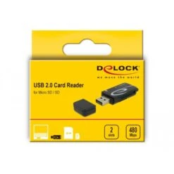 DeLOCK Mini USB 2.0 Card Reader, Kartenleser -HPP Computer Geschaft DeLOCK Mini USB 2 0 Card Reader Kartenleser@@1726377 2