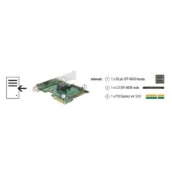 DeLOCK PCIe X4 U.2 NVMe-1xSFF-8643 4i, Adapter -HPP Computer Geschaft DeLOCK PCIe x4 U 2 NVMe 1xSFF 8643 4i Adapter@@fpuvh019 5