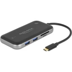 DeLOCK USB-C Docking Station FHD HDMI+VGA, Dockingstation