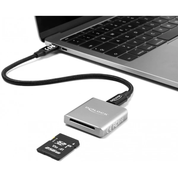 DeLOCK USB Type-C Card Reader Für SD Express (SD 7.1) Speicherkarten, Kartenleser – Bild 5