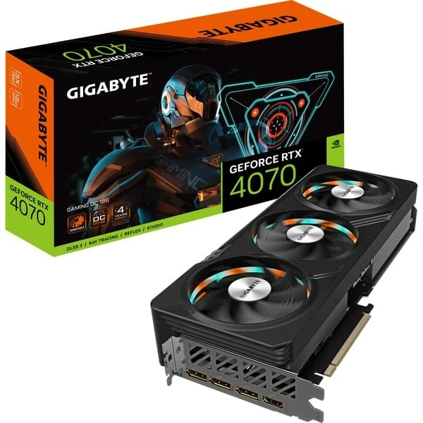 GIGABYTE GeForce RTX 4070 GAMING OC 12G, Grafikkarte 1 GIGABYTE GeForce RTX 4070 GAMING OC 12G, Grafikkarte