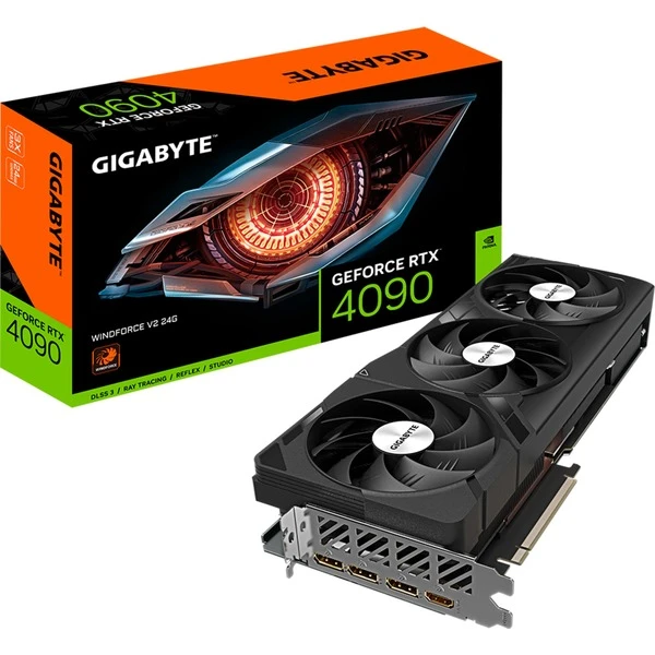 GIGABYTE GeForce RTX 4090 WINDFORCE V2 24G, Grafikkarte 1 GIGABYTE GeForce RTX 4090 WINDFORCE V2 24G, Grafikkarte