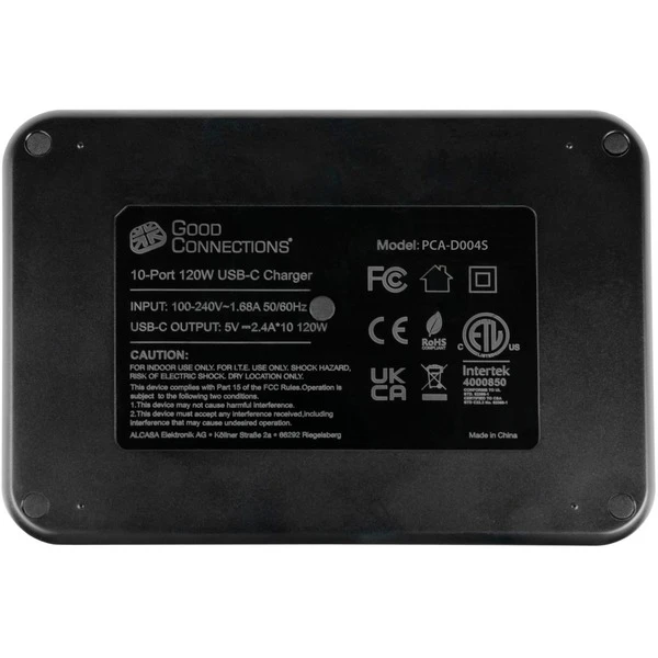 Good Connections USB-Schnellladestation 120 Watt, 10 Port 4 Good Connections USB-Schnellladestation 120 Watt, 10 Port – Bild 4