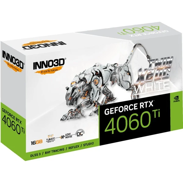 INNO3D GeForce RTX 4060 Ti 16GB Twin X2 OC WHITE, Grafikkarte – Bild 3