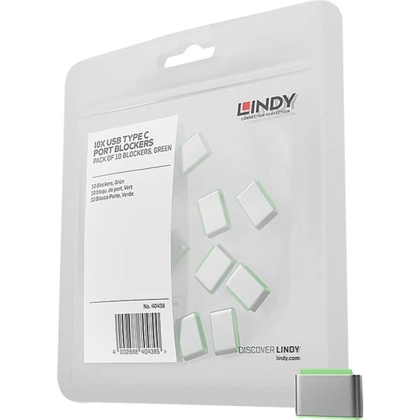 Lindy USB Typ C Port Schloss 10 Stück, Sicherheit