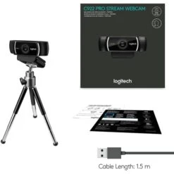 Logitech C922 Pro Stream Webcam -HPP Computer Geschaft Logitech C922 Pro Stream Webcam@@1301784 10