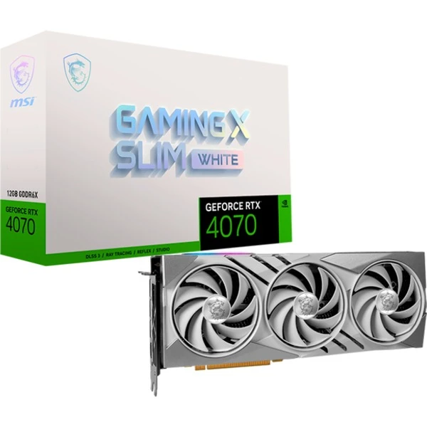 MSI GeForce RTX 4070 GAMING X SLIM 12G WHITE, Grafikkarte