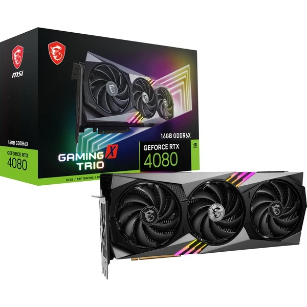 MSI GeForce RTX 4080 GAMING X TRIO, Grafikkarte 1 MSI GeForce RTX 4080 GAMING X TRIO, Grafikkarte