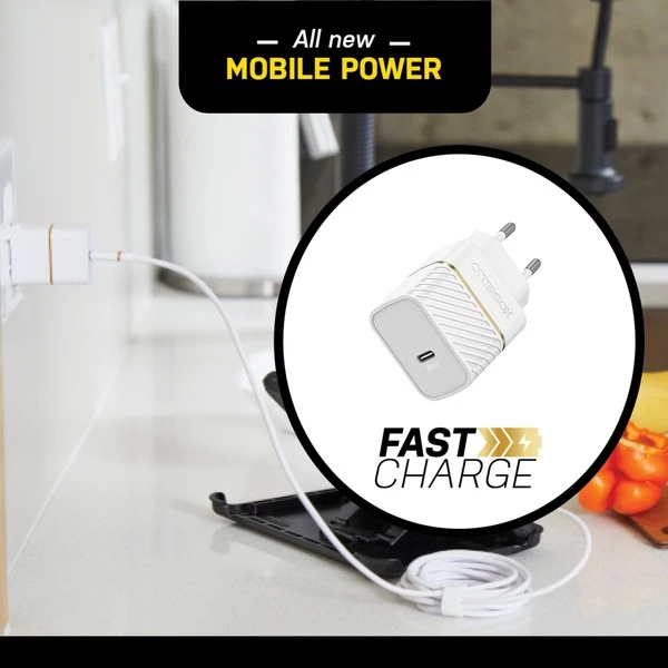 Otterbox USB-C Wand-Schnellladegerät 30W Cloud Dust White 5 Otterbox USB-C Wand-Schnellladegerät 30W Cloud Dust White – Bild 5