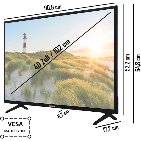 Telefunken XF40SN550S, LED-Fernseher 3 Telefunken XF40SN550S, LED-Fernseher – Bild 3