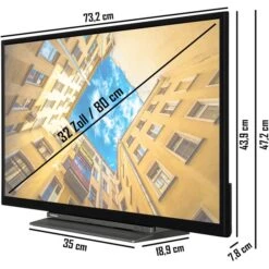 Toshiba 32WK3C63DAY, LED-Fernseher -HPP Computer Geschaft Toshiba 32WK3C63DAY LED Fernseher@@1839711 2