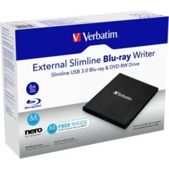Verbatim External Slimline USB 3.0-Blu-ray-Brenner, Externer Blu-ray-Brenner -HPP Computer Geschaft Verbatim External Slimline USB 3 0 Blu ray Brenner externer Blu ray Brenner@@cguv98 2