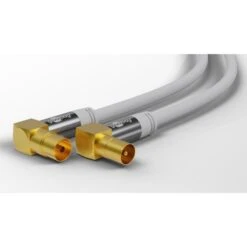 Goobay Antennenkabel (135dB Typ), Koax-Buchse 90° > Koax-Stecker 90° -HPP Computer Geschaft goobay Antennenkabel 135dB typ Koax Buchse 90 Koax Stecker 90 @@rdvcc80b 1