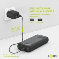 Goobay Schnelllade-Powerbank 20.000 MAh -HPP Computer Geschaft goobay Schnelllade Powerbank 20 000 mAh@@1821948 8