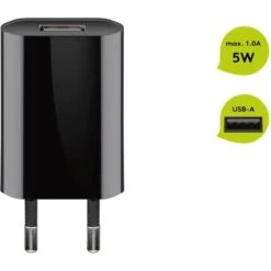 Goobay USB-Ladegerät 1 A (5W) Schwarz -HPP Computer Geschaft goobay USB Ladeger t 1 A 5W schwarz@@1785250 3