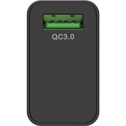 Goobay USB Schnellladegerät QC3.0 (18W) Schwarz -HPP Computer Geschaft goobay USB Schnellladeger t QC3 0 18W schwarz@@1785261 2