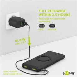 Goobay Wireless Schnelllade-Powerbank 10000mAh 30 Goobay Wireless Schnelllade-Powerbank 10000mAh -HPP Computer Geschaft goobay Wireless Schnelllade Powerbank 10000mAh@@1821944 14